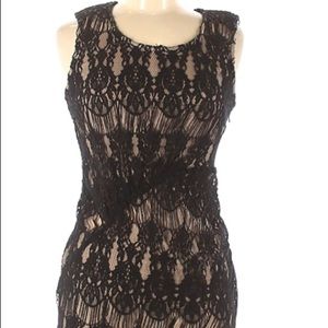 Rachael & Chloe Lace Overlay Maxi Dress